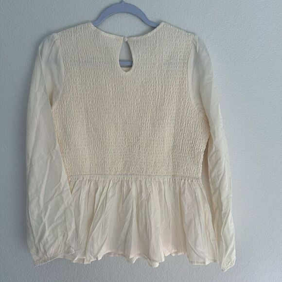 Marine Layer Gabrielle Smock Top Extra Large Blouse - Picture 5 of 8